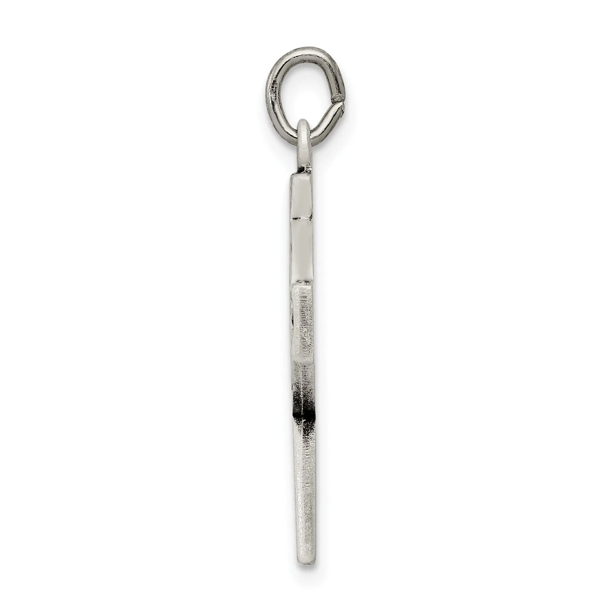 Silver Antiqued Satin Celtic Cross Pendant