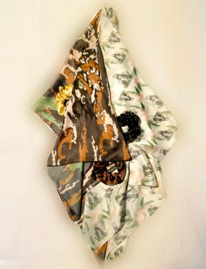 The Cheetah Collection Scarves & Scrunchies Bundle