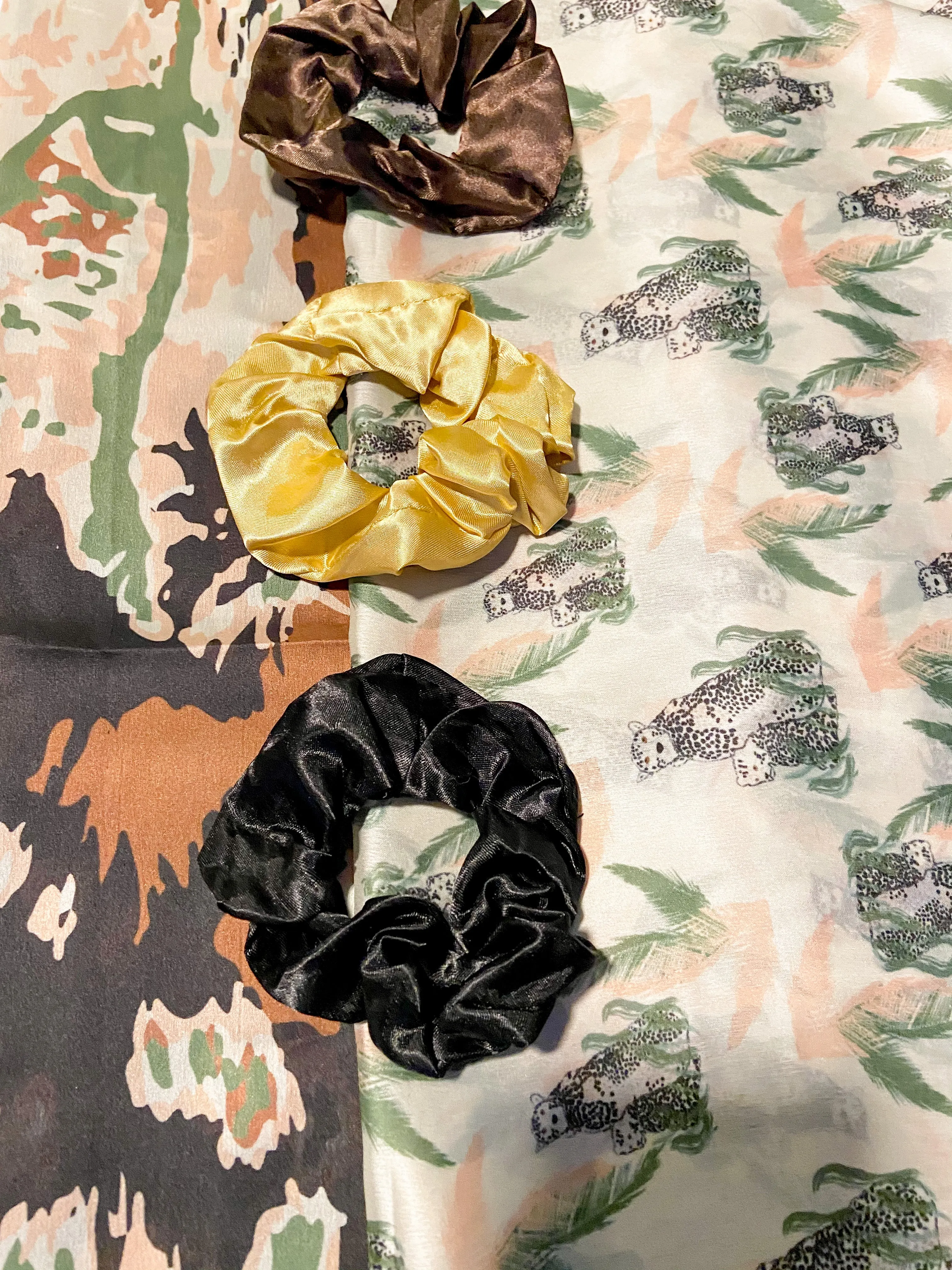 The Cheetah Collection Scarves & Scrunchies Bundle