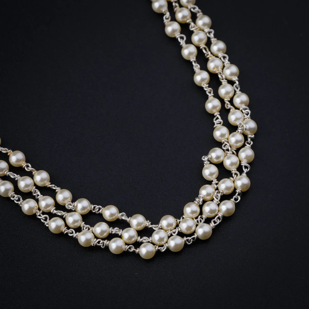 Three Layer Pearl Necklace