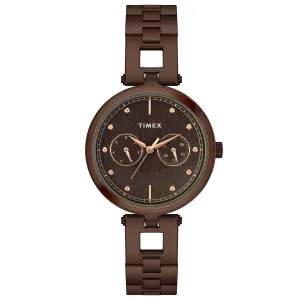 Timex Brown Dial Women Analog Watch - TWEL16603