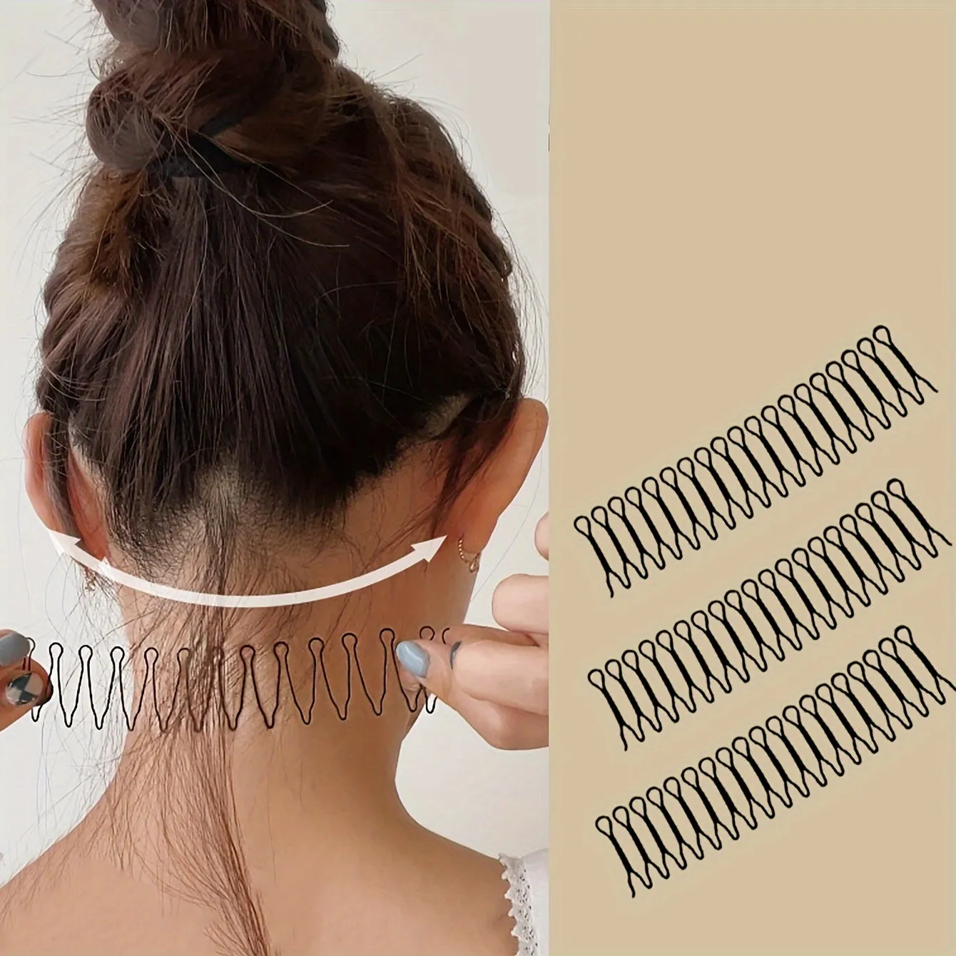 UShaped Hair Fixer Comb for Easy Styling and Holding