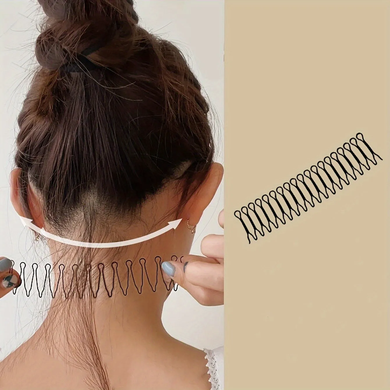 UShaped Hair Fixer Comb for Easy Styling and Holding
