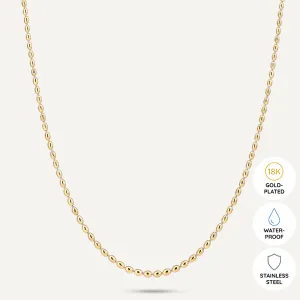 Vibes | Beaded Elegance Necklace | 18K Gold-Plated