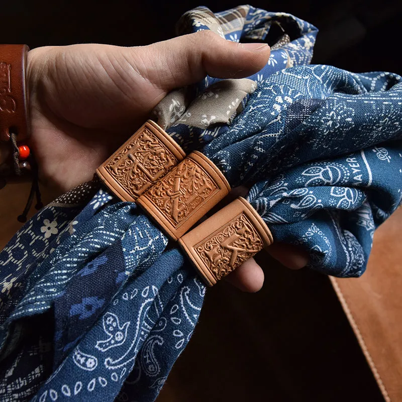Vintage Cotton Square Scarf