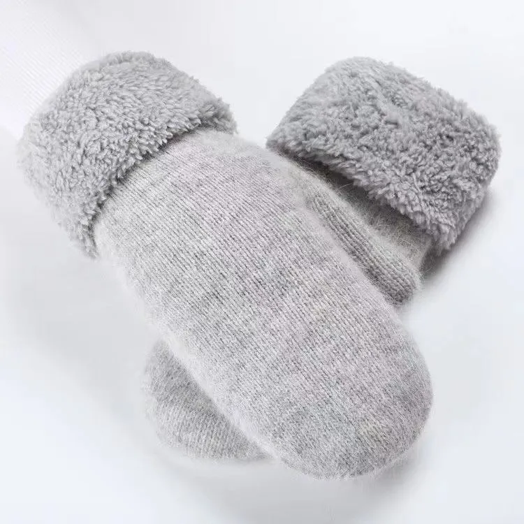 Winter Gloves With Thickened Fleece Lining