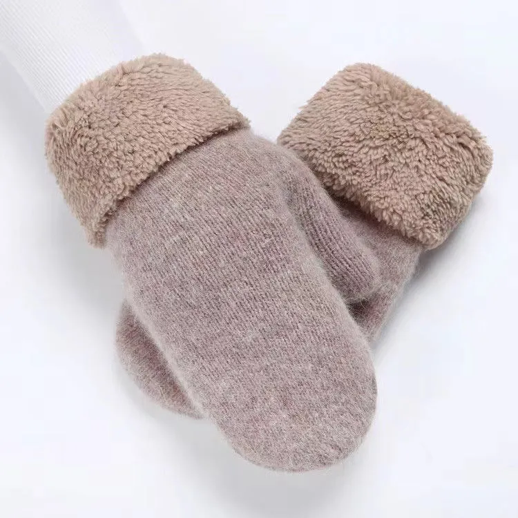 Winter Gloves With Thickened Fleece Lining