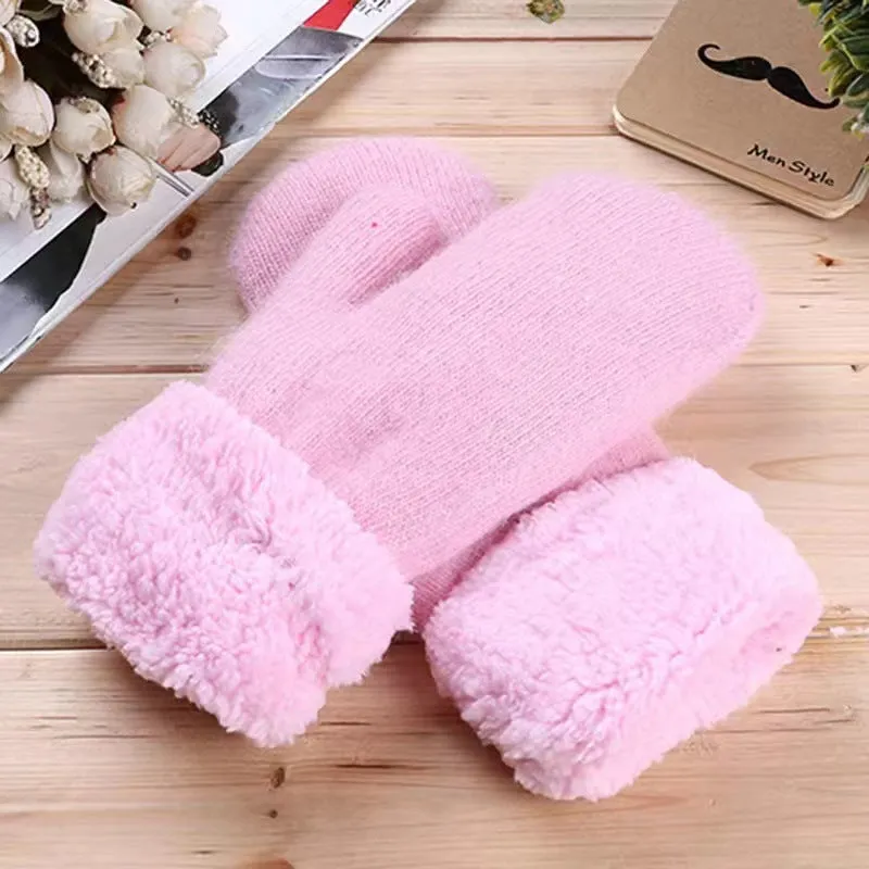 Winter Gloves With Thickened Fleece Lining