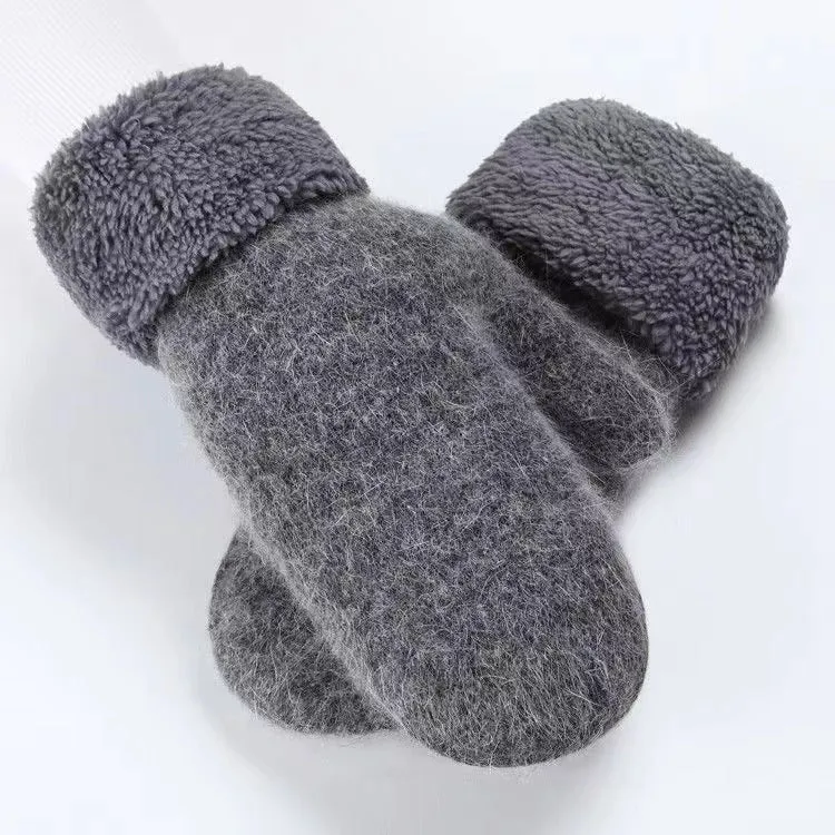 Winter Gloves With Thickened Fleece Lining