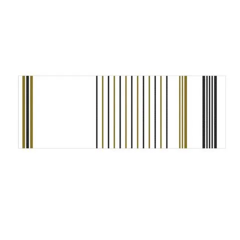 Yarnz Lurex Stripe Scarf in Gold