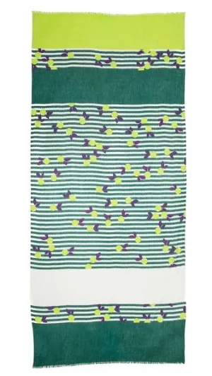 Yarnz Oranges Scarf in Teal