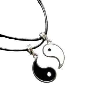 Yin yang couple necklace